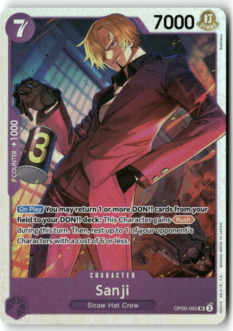 Sanji (065) SR Emperors in the New World OP09-065 NM