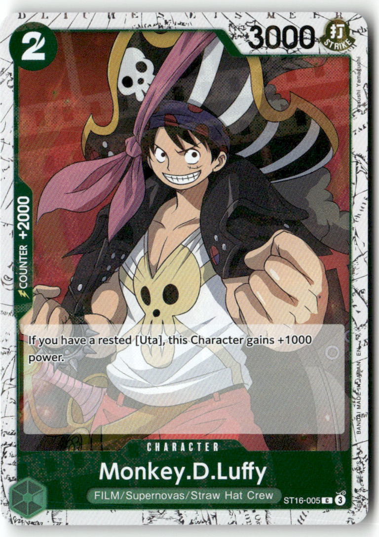 Monkey.D.Luffy - (Pirate Foil) C Premium Booster -The Best- Vol. 2 ST16-005 NM