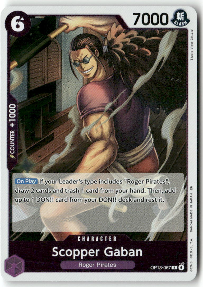Scopper Gaban R Carrying On His Will OP13-067 NM
