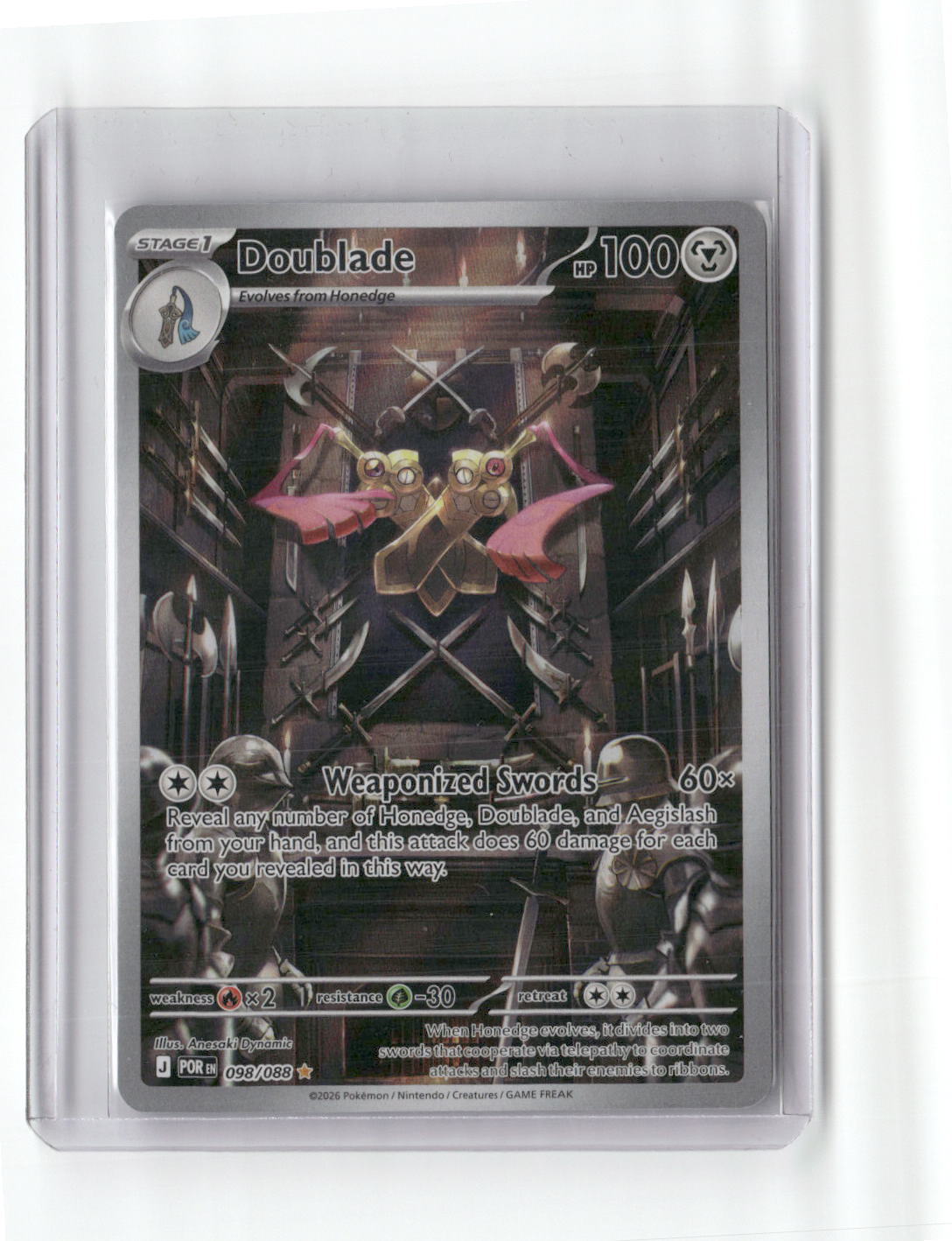 Doublade Illustration Rare ME03: Perfect Order 098/088 NM