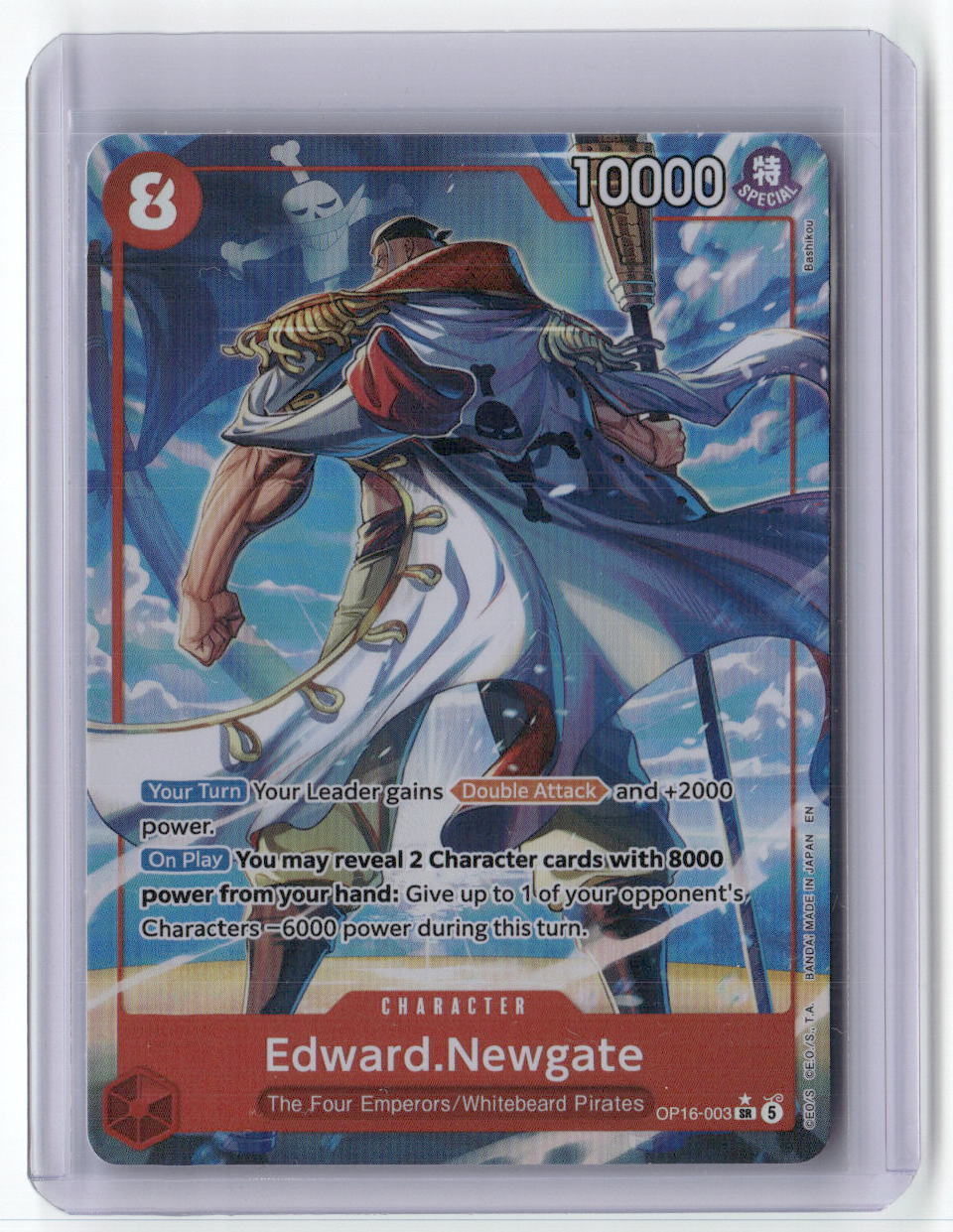 Edward.Newgate (Alternate Art) SR The Time of Battle OP16-003 NM