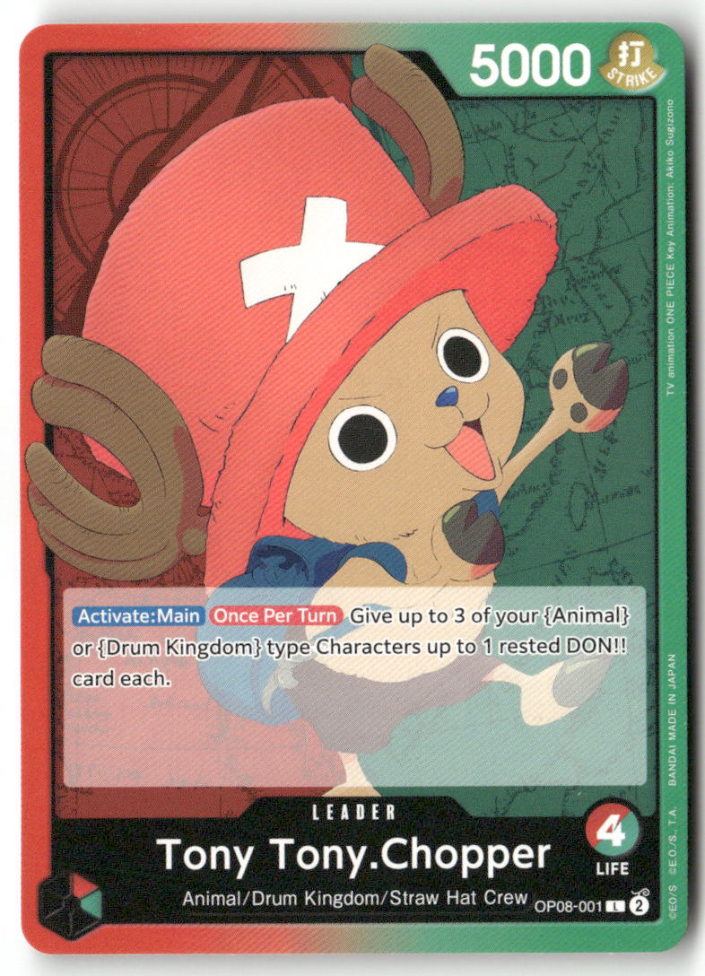 Tony Tony.Chopper (001) L Two Legends OP08-001 NM