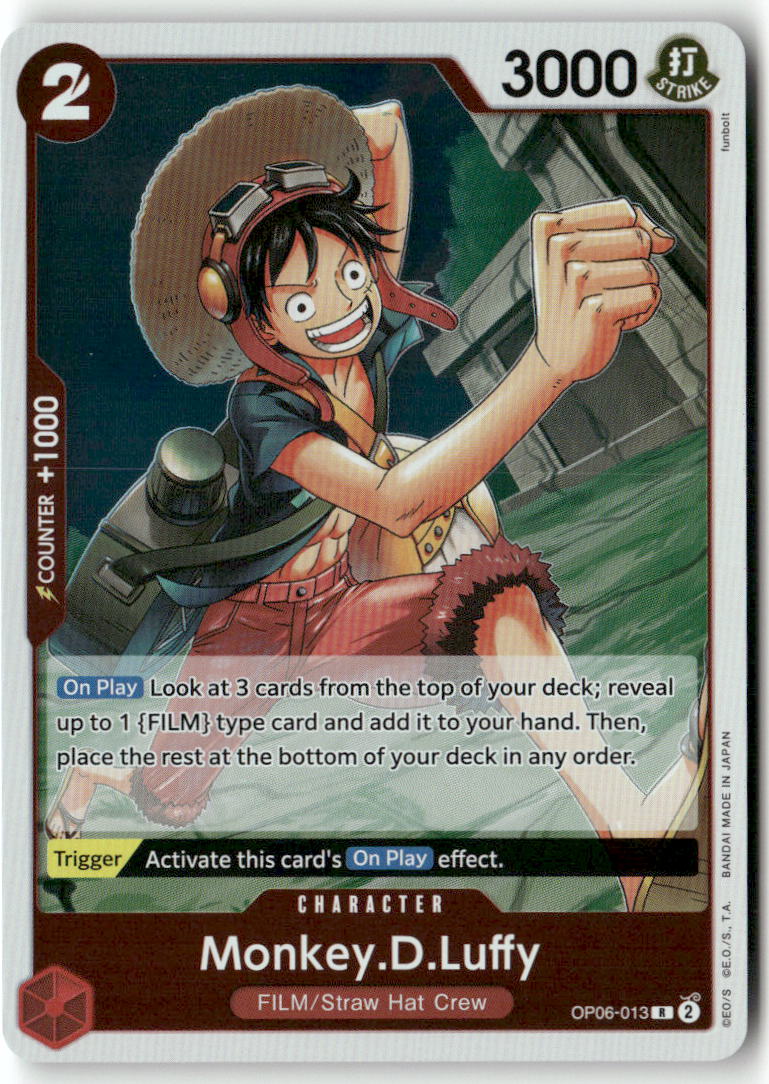 Monkey.D.Luffy R Wings of the Captain OP06-013 NM