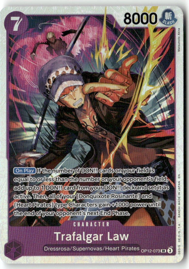 Trafalgar Law (073) SR Legacy of the Master OP12-073 NM