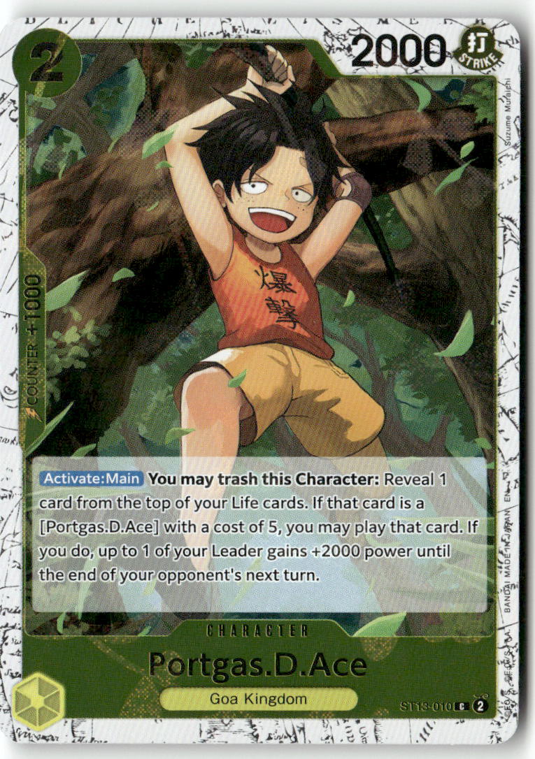 Portgas.D.Ace - (Pirate Foil) C Premium Booster -The Best- Vol. 2 ST13-010 NM