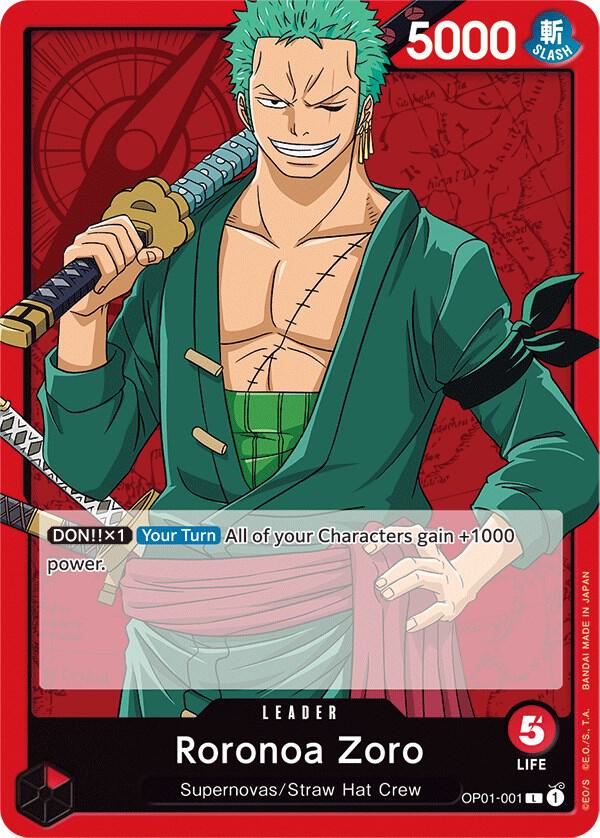 Roronoa Zoro (001) L Romance Dawn OP01-001 NM