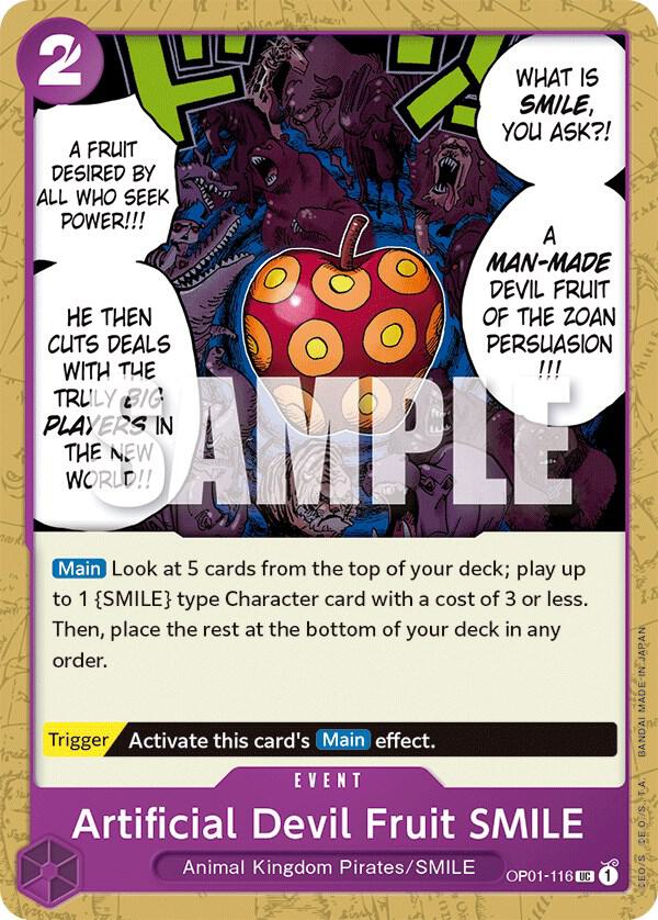 Artificial Devil Fruit SMILE UC Romance Dawn OP01-116 NM