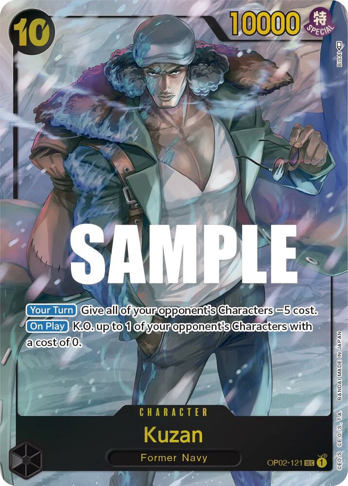 Kuzan (121) (Alternate Art) SEC Paramount War OP02-121 NM