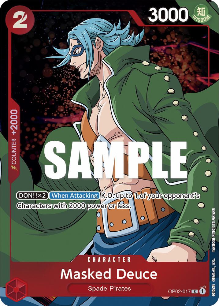 Masked Deuce (Alternate Art) R Paramount War OP02-017 NM