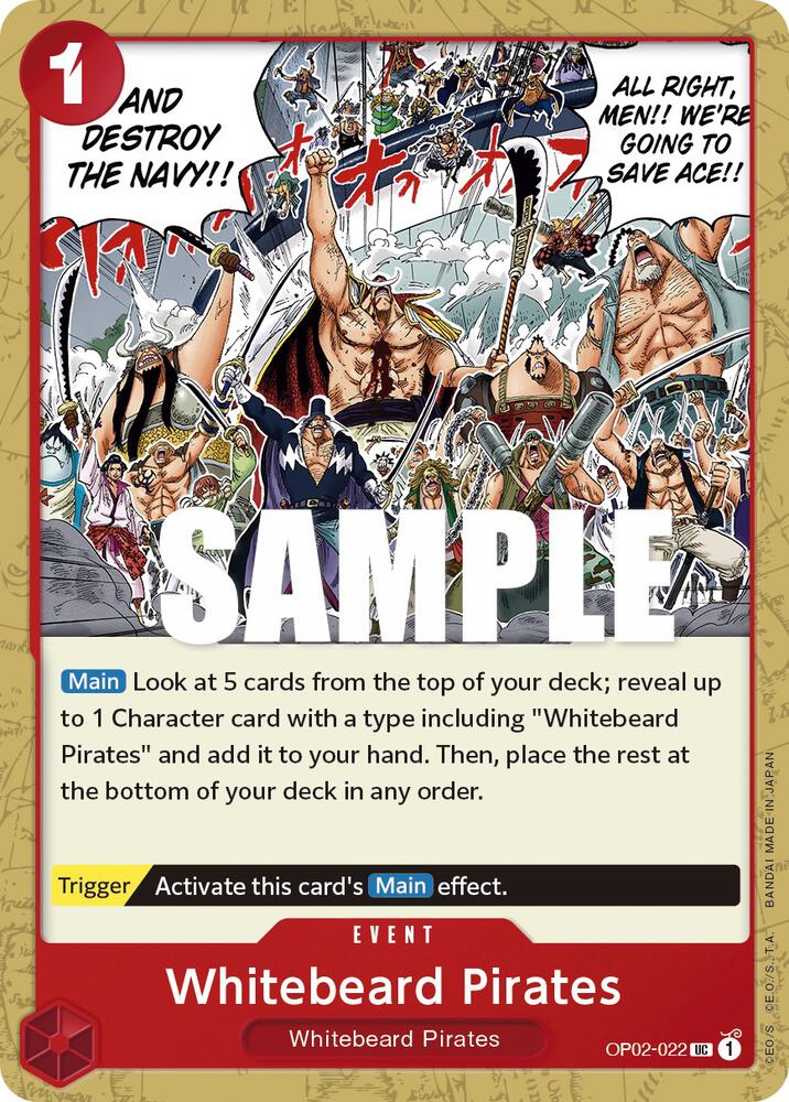 Whitebeard Pirates UC Paramount War OP02-022 NM