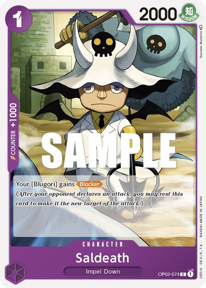 Saldeath C Paramount War OP02-074 NM