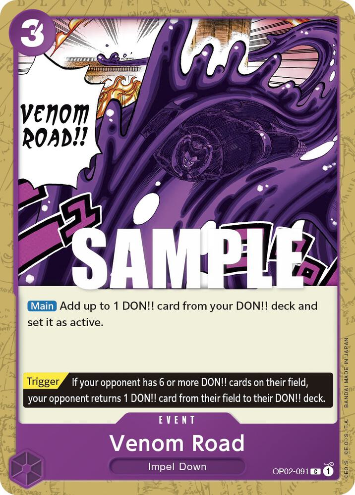 Venom Road C Paramount War OP02-091 NM