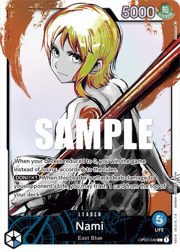 Nami (040) (Alternate Art) L Pillars of Strength OP03-040 NM