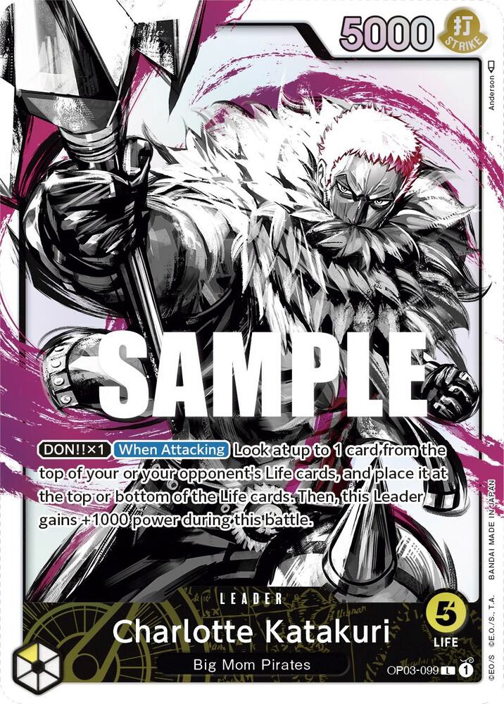 Charlotte Katakuri (099) (Alternate Art) L Pillars of Strength OP03-099 NM