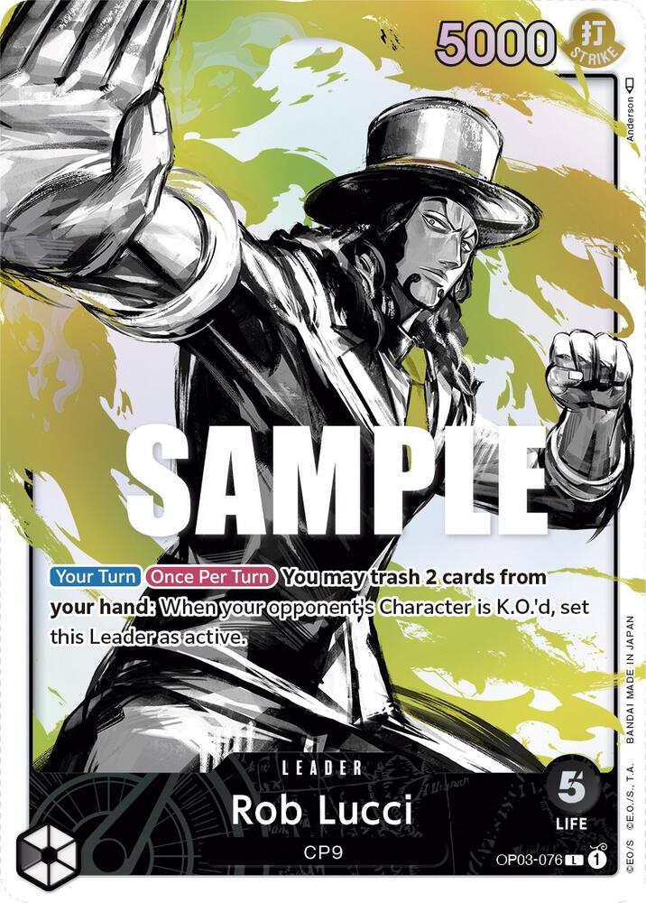 Rob Lucci (076) (Alternate Art) L Pillars of Strength OP03-076 NM
