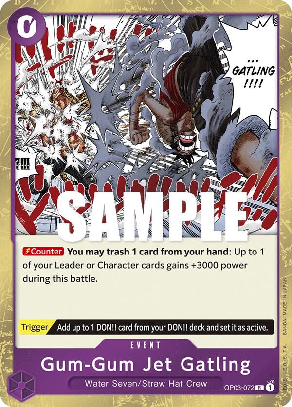 Gum-Gum Jet Gatling R Pillars of Strength OP03-072 NM
