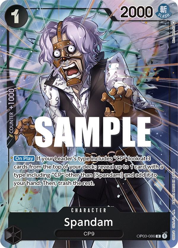 Spandam (Alternate Art) R Pillars of Strength OP03-086 NM