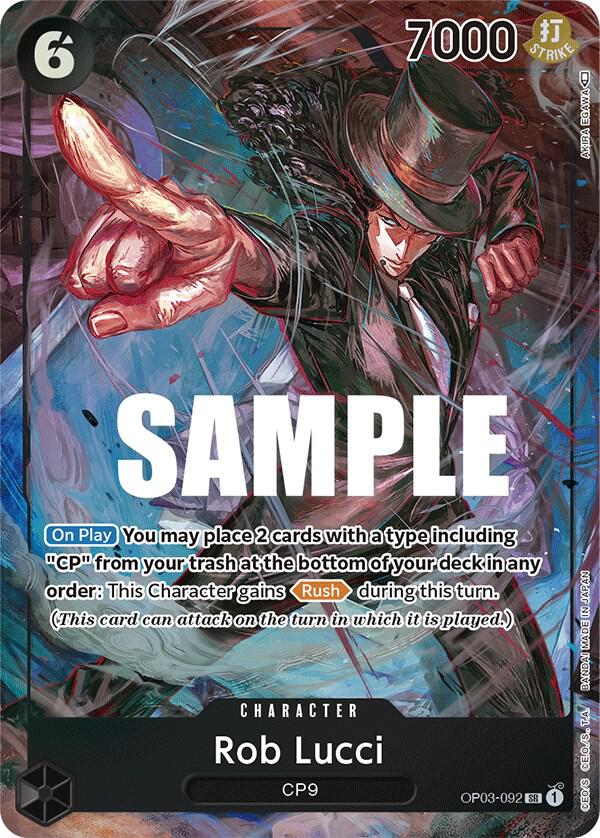Rob Lucci (092) (Alternate Art) SR Pillars of Strength OP03-092 NM