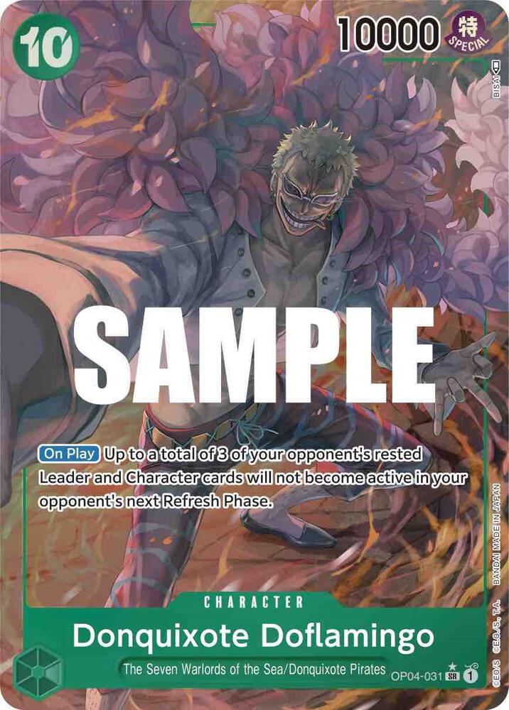 Donquixote Doflamingo (031) (Alternate Art) SR Kingdoms of Intrigue OP04-031 NM