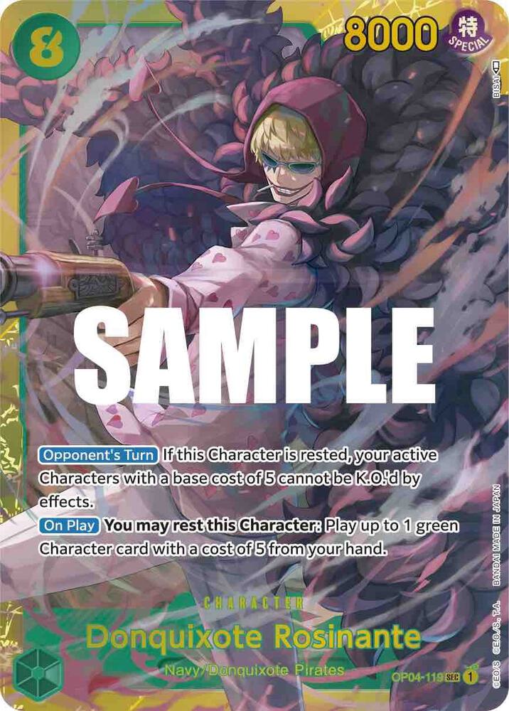 Donquixote Rosinante SEC Kingdoms of Intrigue OP04-119 NM
