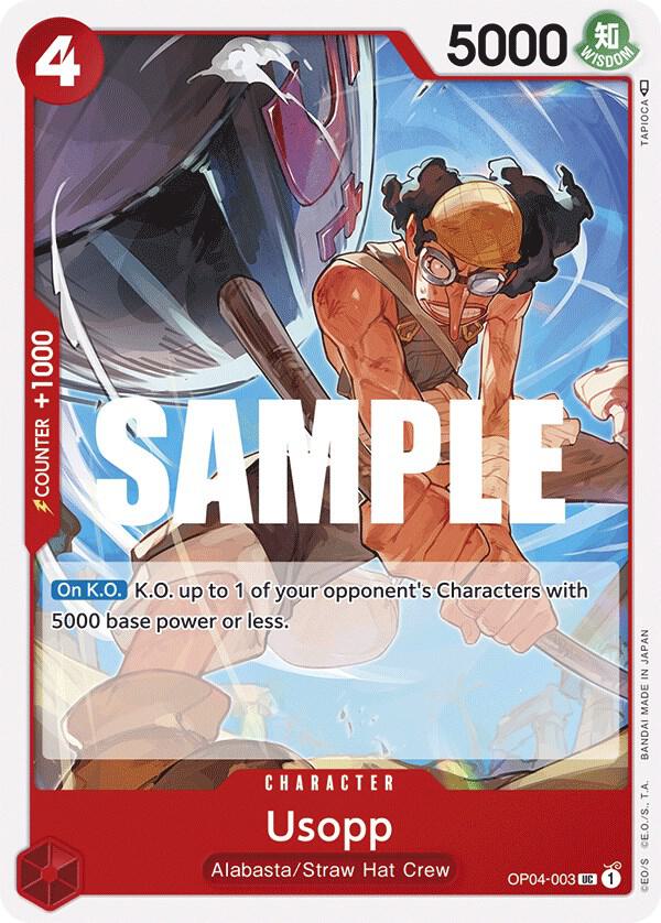 Usopp UC Kingdoms of Intrigue OP04-003 NM