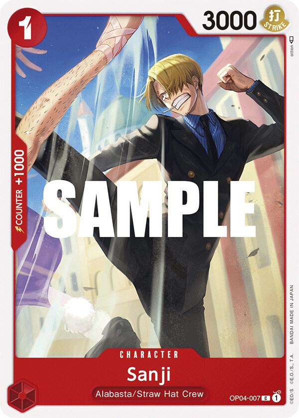 Sanji (007) C Kingdoms of Intrigue OP04-007 NM