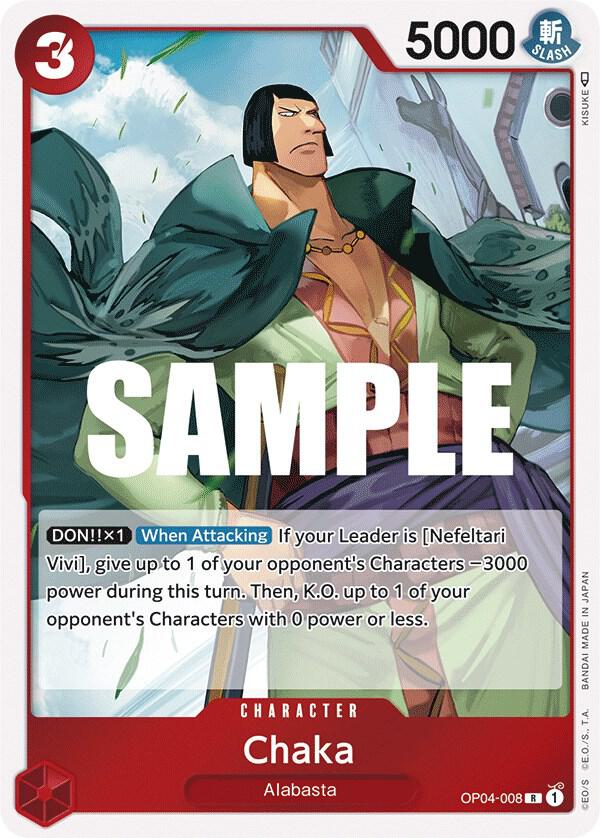 Chaka R Kingdoms of Intrigue OP04-008 NM