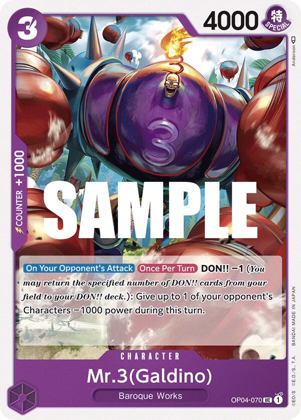 Mr.3 (Galdino) UC Kingdoms of Intrigue OP04-070 NM