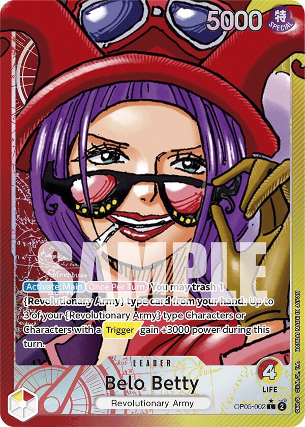 Belo Betty (002) (Alternate Art) L Awakening of the New Era OP05-002 NM