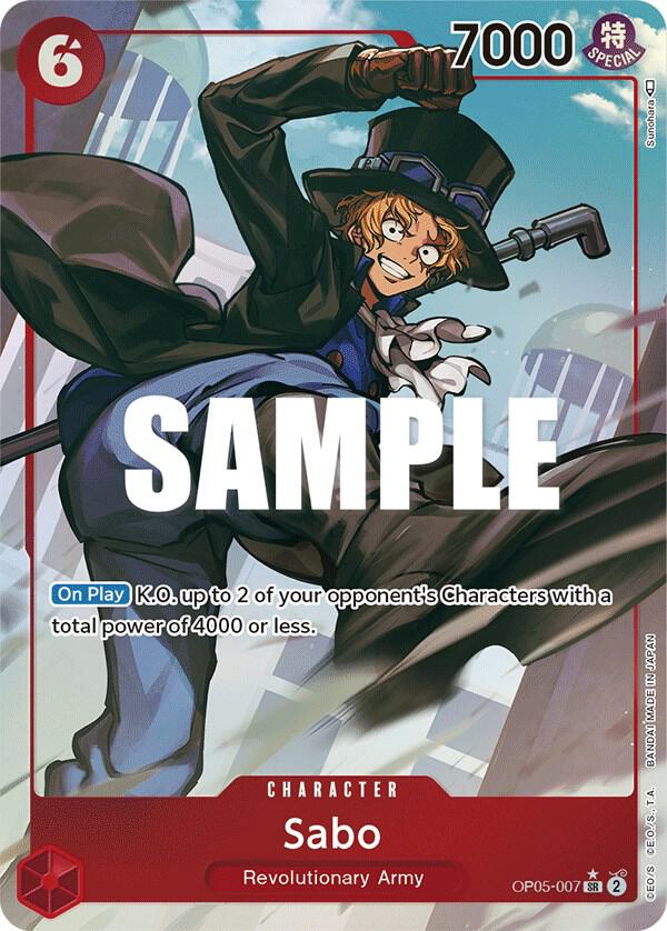 Sabo (007) (Alternate Art) SR Awakening of the New Era OP05-007 NM