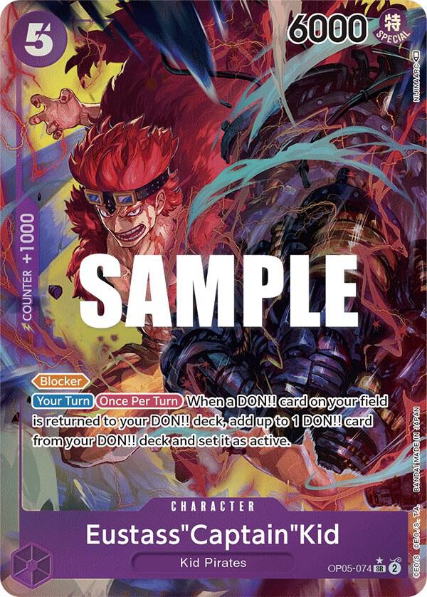 Eustass"Captain"Kid (Alternate Art) SR Awakening of the New Era OP05-074 NM