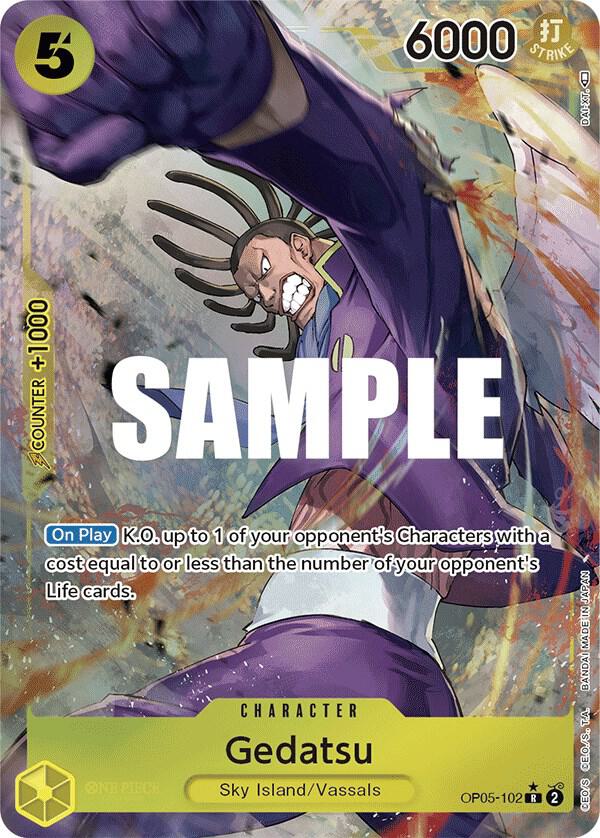 Gedatsu (Alternate Art) R Awakening of the New Era OP05-102 NM