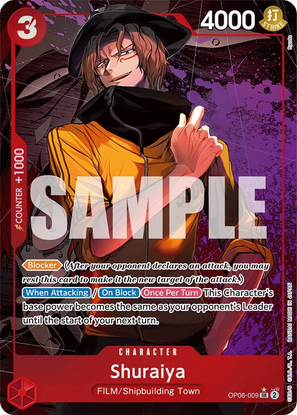 Shuraiya (Alternate Art) SR Wings of the Captain OP06-009 NM