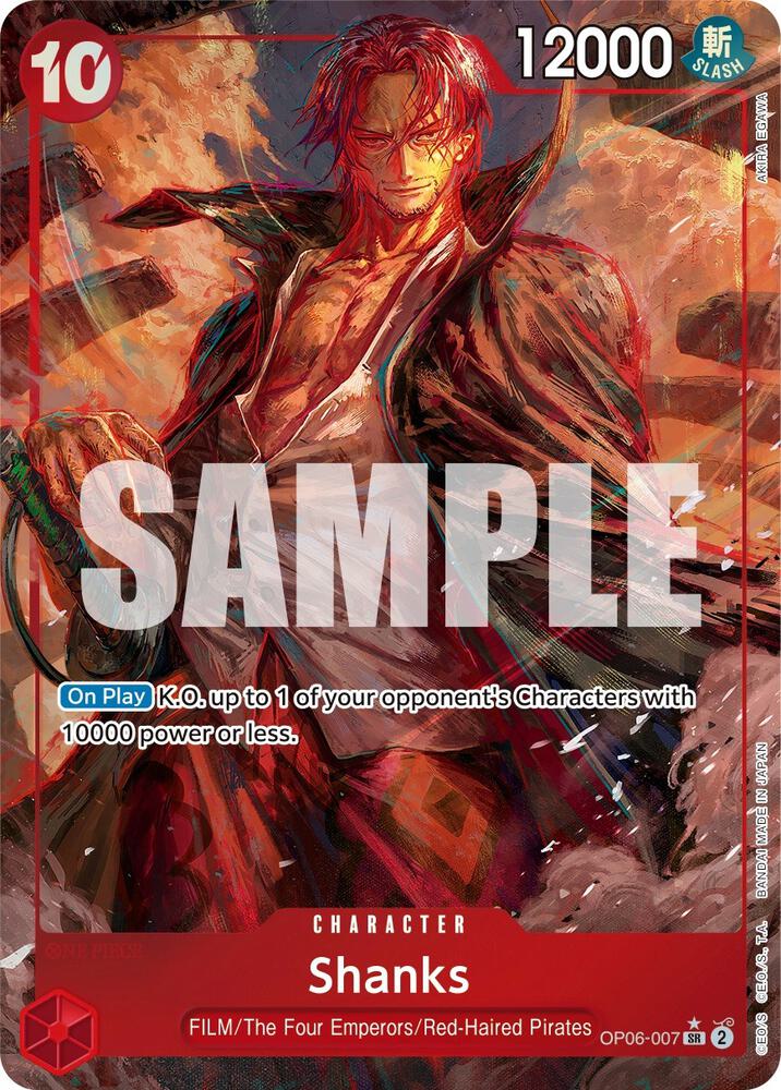Shanks (Alternate Art) SR Wings of the Captain OP06-007 NM
