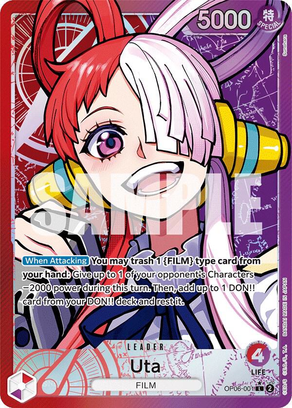 Uta (Alternate Art) L Wings of the Captain OP06-001 NM