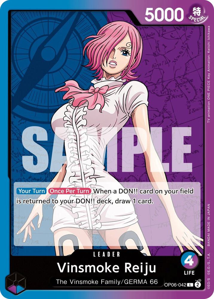 Vinsmoke Reiju (042) L Wings of the Captain OP06-042 NM