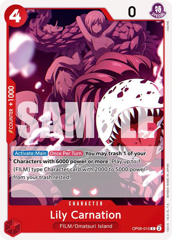 Lily Carnation C Wings of the Captain OP06-015 NM