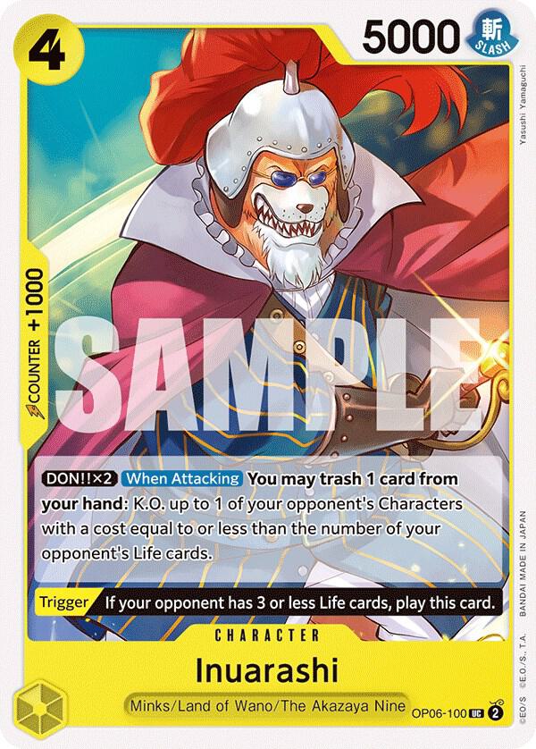 Inuarashi UC Wings of the Captain OP06-100 NM