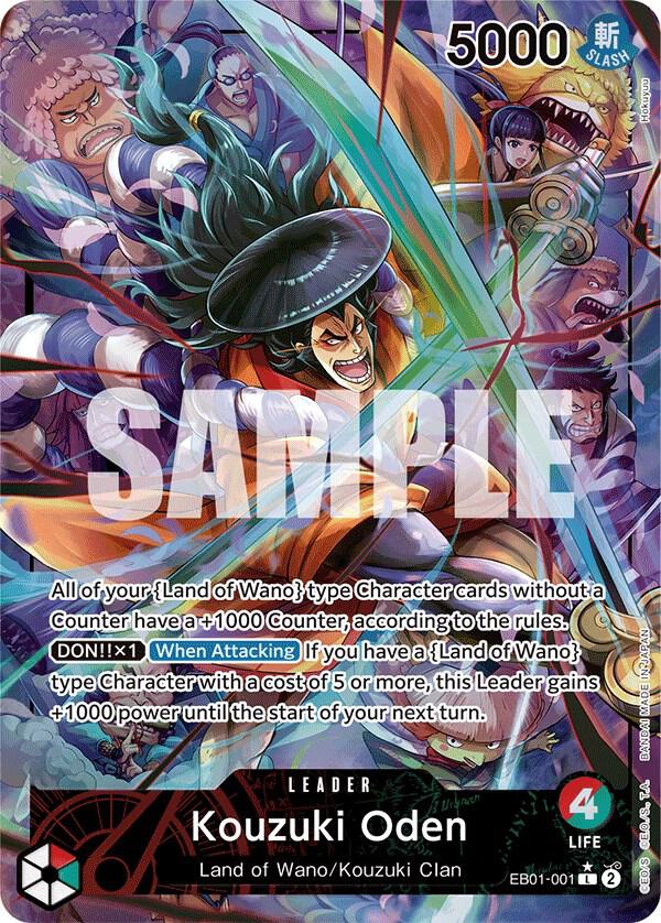Kouzuki Oden (Alternate Art) L Extra Booster: Memorial Collection EB01-001 NM