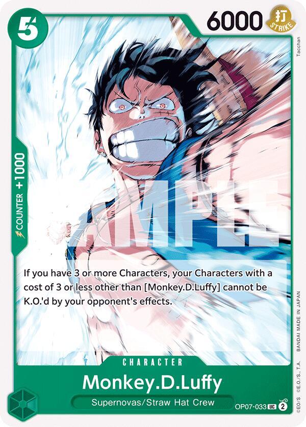 Monkey.D.Luffy (033) UC 500 Years in the Future OP07-033 NM