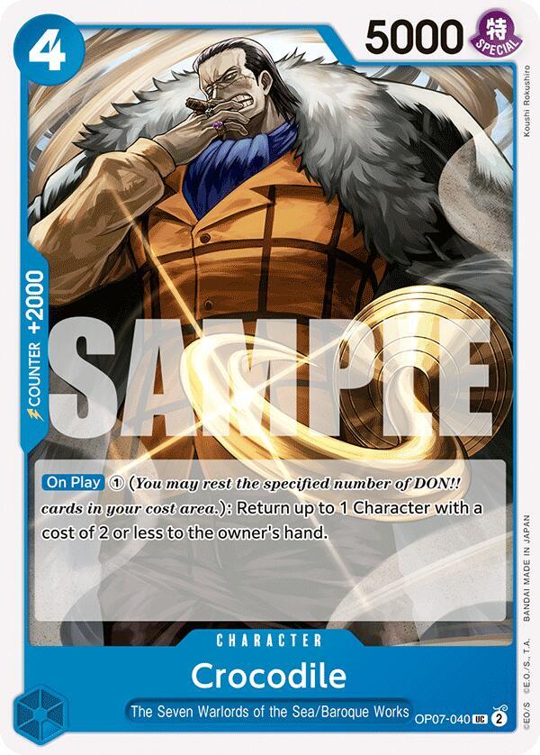 Crocodile UC 500 Years in the Future OP07-040 NM