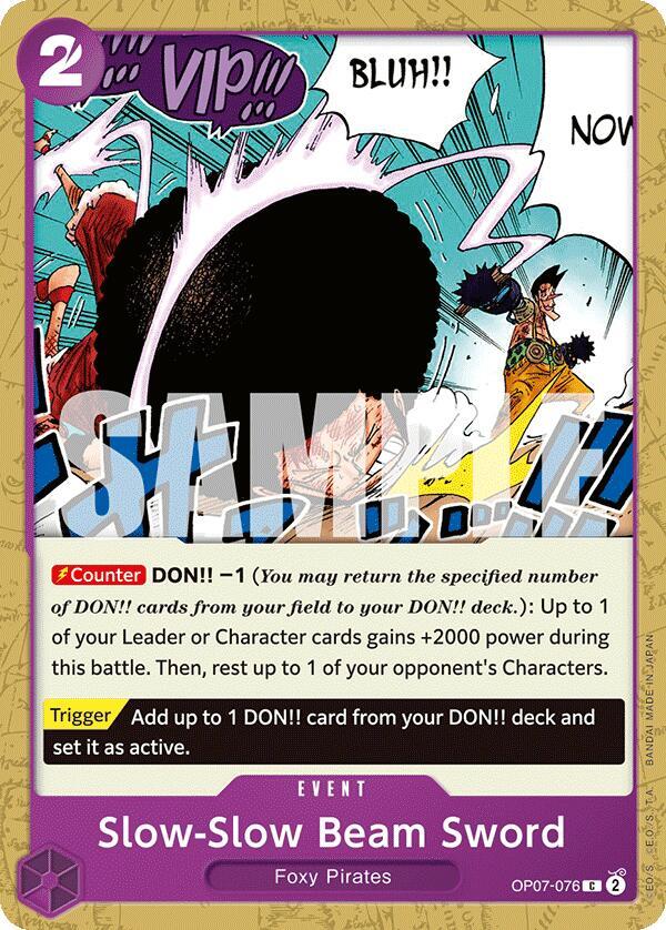 Slow-Slow Beam Sword C 500 Years in the Future OP07-076 NM