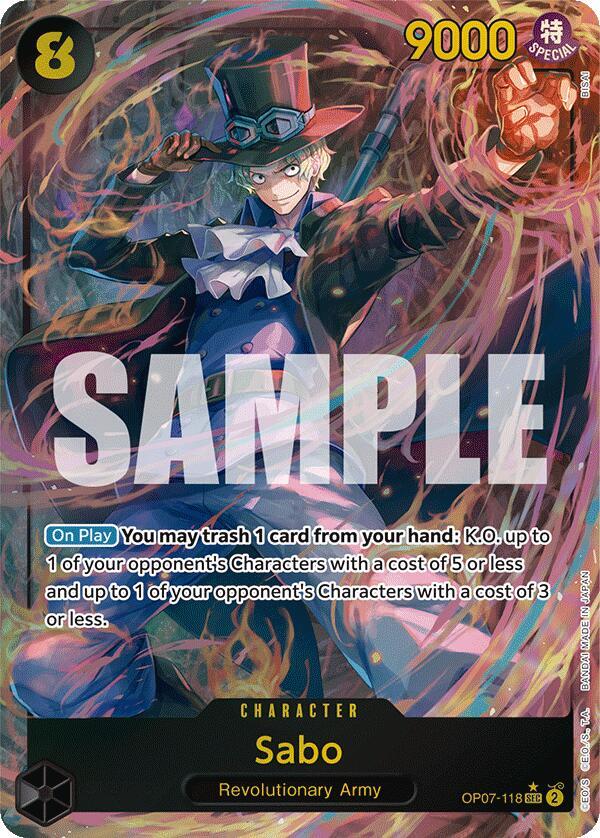 Sabo (Parallel) SEC 500 Years in the Future OP07-118 NM