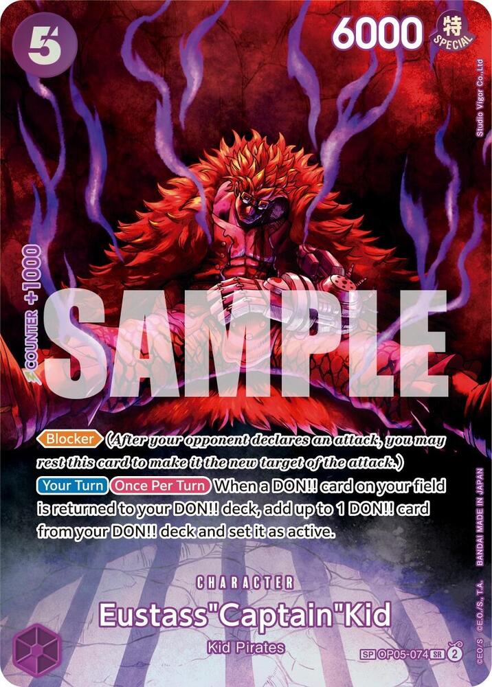 Eustass"Captain"Kid (SP) SR 500 Years in the Future OP05-074 NM