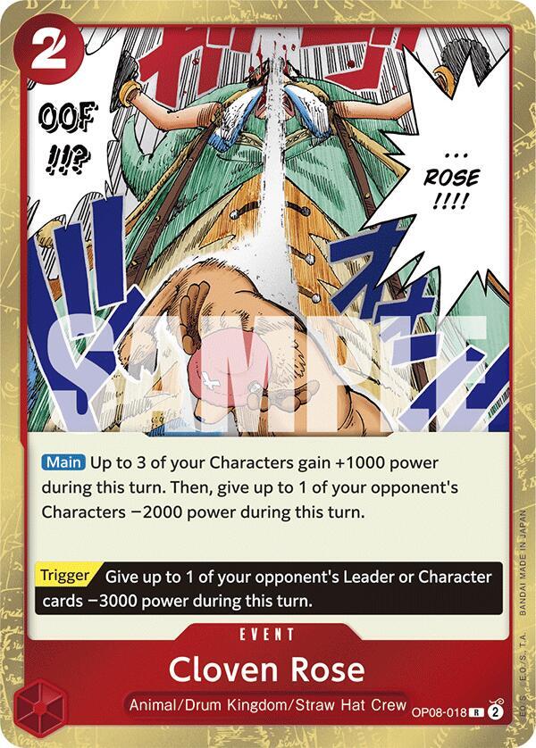 Cloven Rose R Two Legends OP08-018 NM
