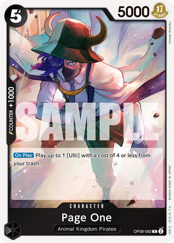Page One R Two Legends OP08-092 NM