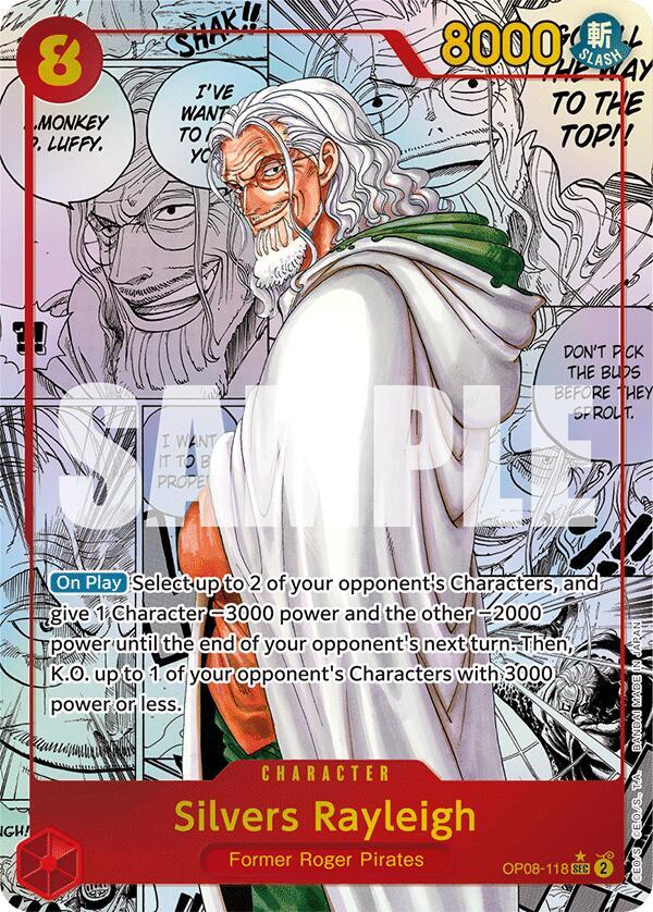 Silvers Rayleigh (Parallel) (Manga) SEC Two Legends OP08-118 NM