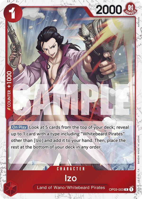 Izo (OP03-003) (Jolly Roger Foil) R Premium Booster -The Best- OP03-003 NM