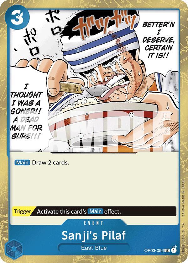 Sanji's Pilaf (Jolly Roger Foil) UC Premium Booster -The Best- OP03-056 NM