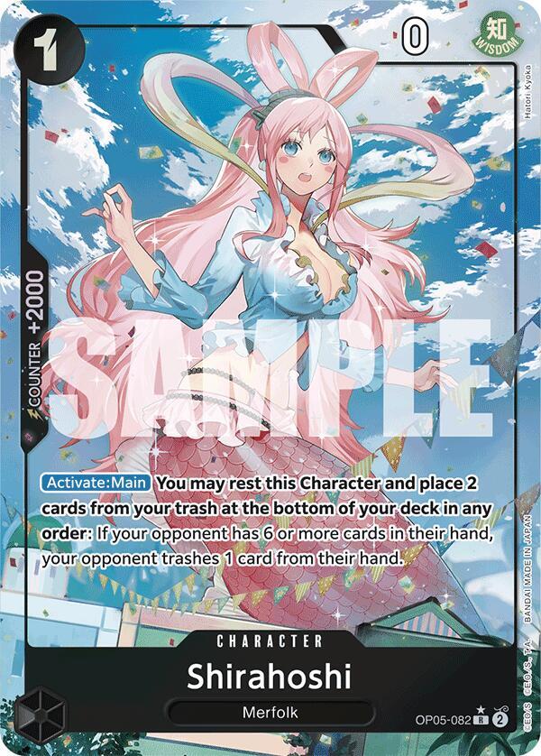 Shirahoshi (OP05-082) (Full Art) R Premium Booster -The Best- OP05-082 NM